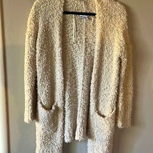 Sherpa style cream cardigan